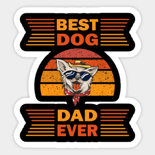 Best Dog Dad Ever Sticker